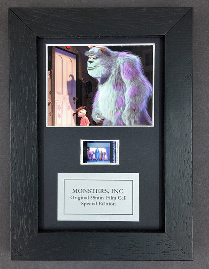 Monsters Inc (2001) Original Mini 35mm Film Cell set in Quality Wood Frame + COA