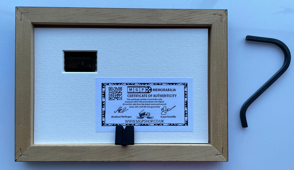 Hand crafted display featuring original 35mm film cell for LOVE ACTUALLY fans v2