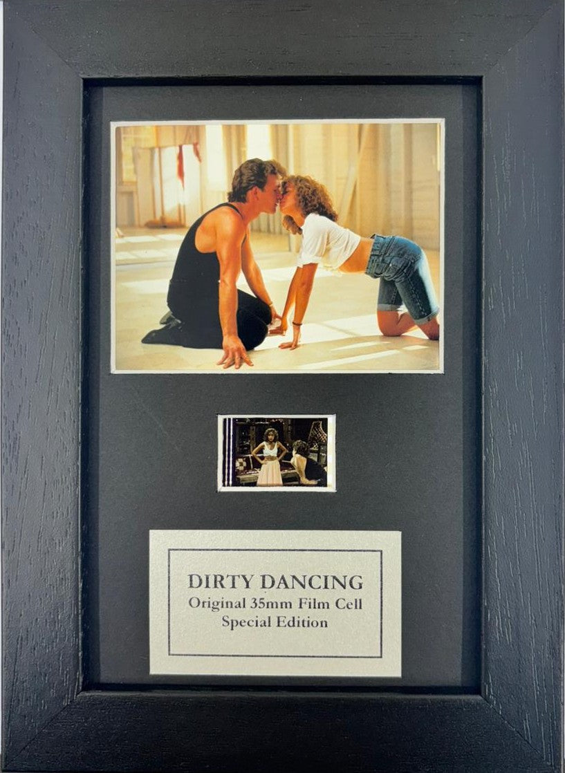 Hand crafted display featuring original 35mm film cell for DIRTY DANCING fans v1
