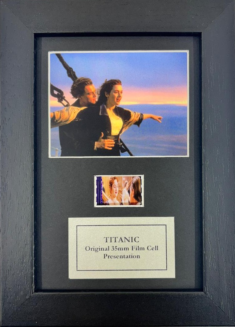 TITANIC Original Mini 35mm Film Cells set in Quality Wood Frame + COA