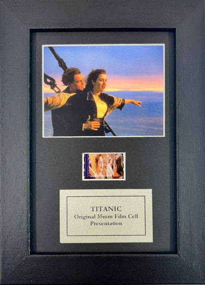 TITANIC Original Mini 35mm Film Cells set in Quality Wood Frame + COA
