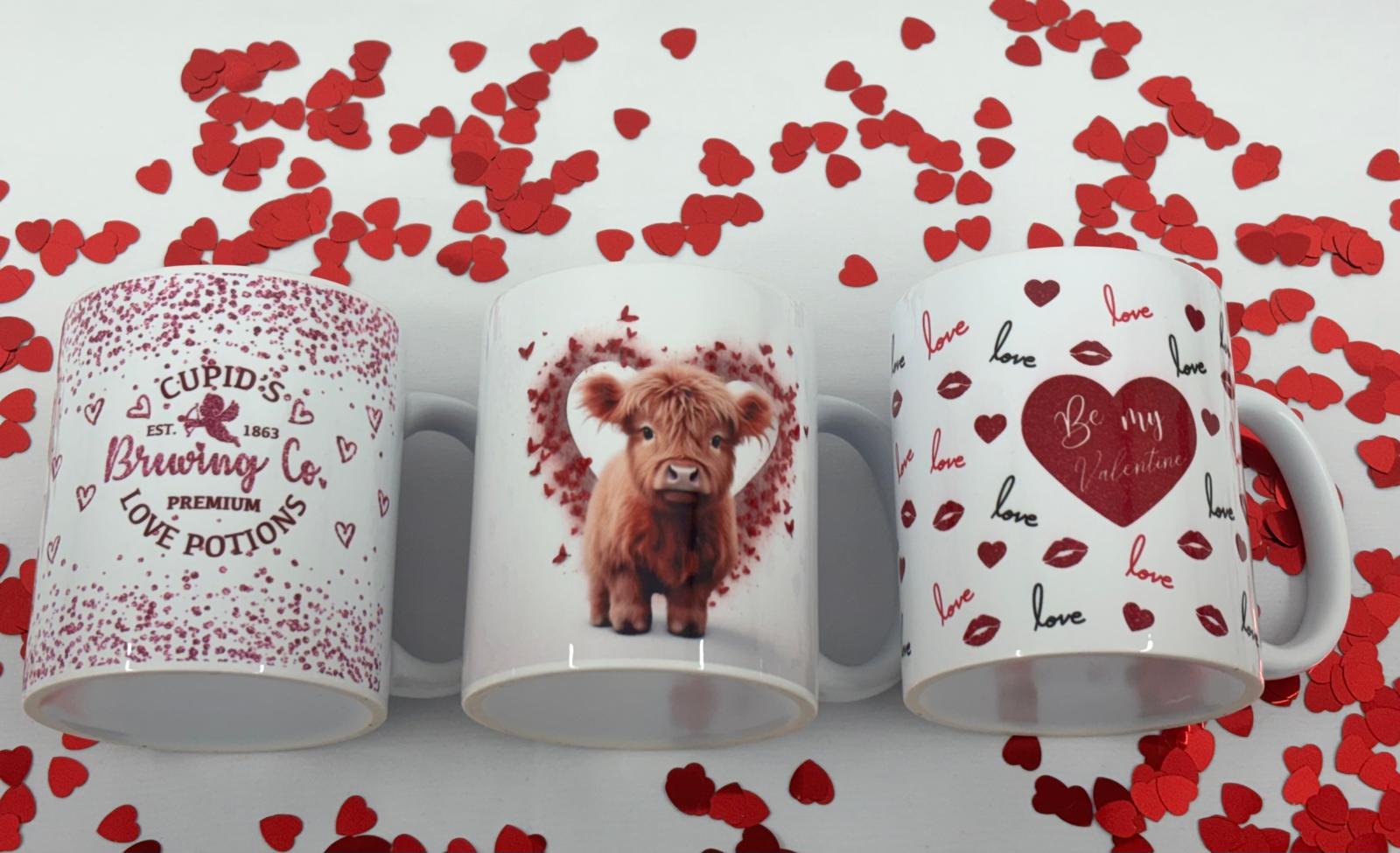 Hand crafted 11oz coffee mug perfect for Valentine's Day