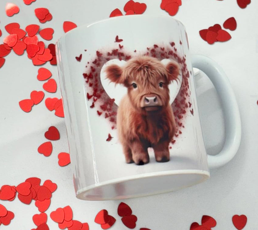 Hand crafted 11oz coffee mug perfect for Valentine's Day