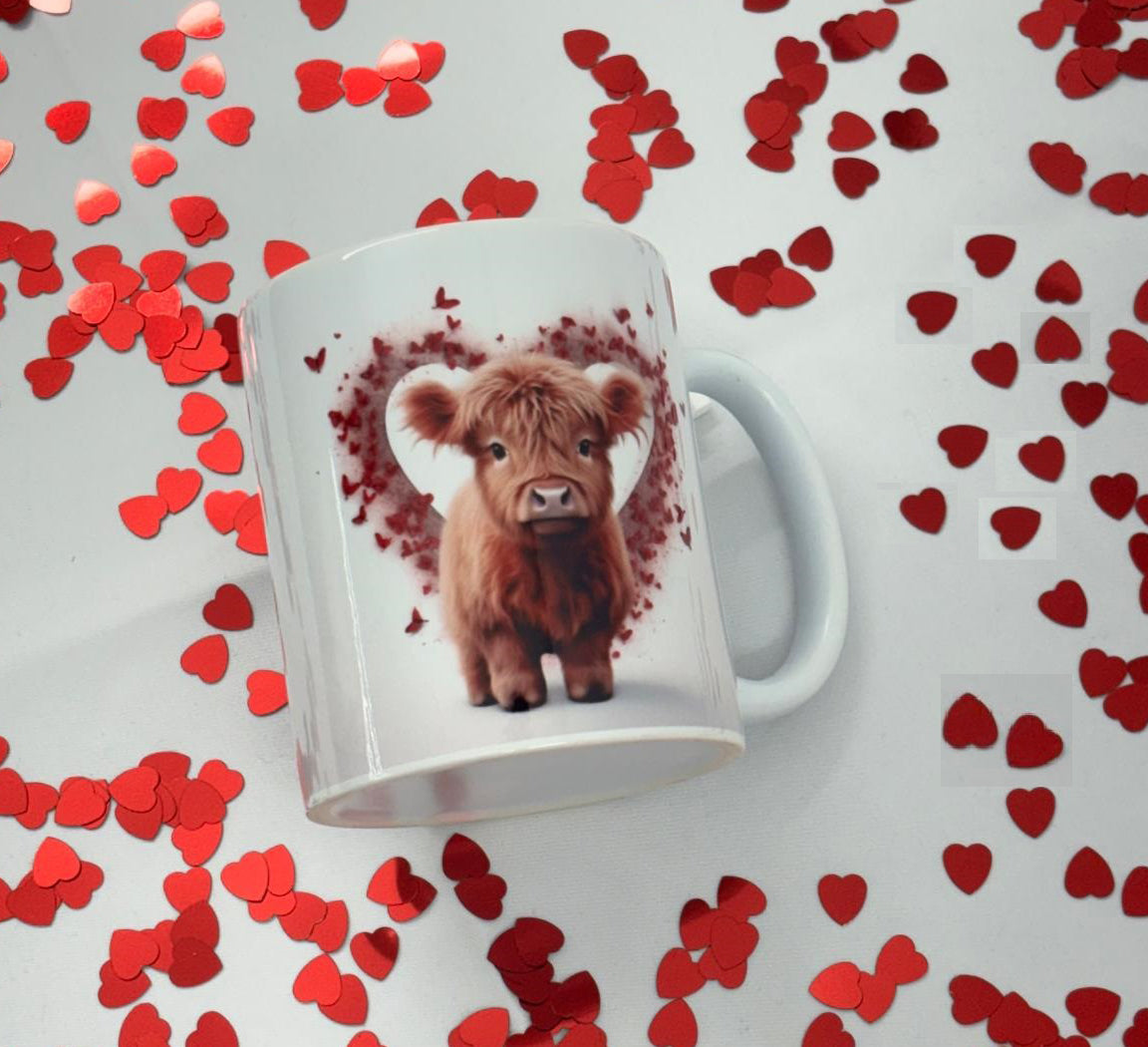 Hand crafted 11oz coffee mug perfect for Valentine's Day