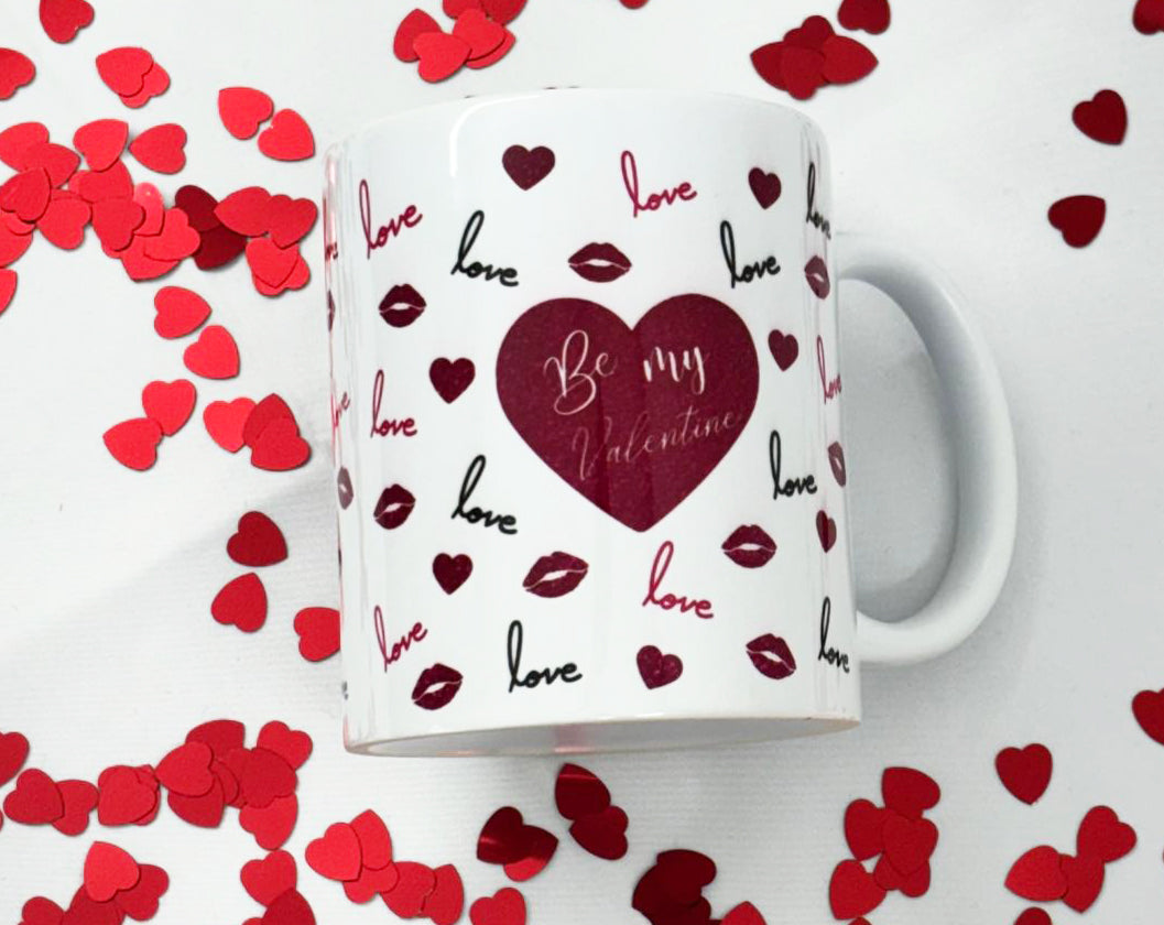 Hand crafted 11oz coffee mug perfect for Valentine's Day v2