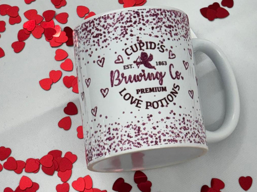 Hand crafted 11oz coffee mug perfect for Valentine's Day v3