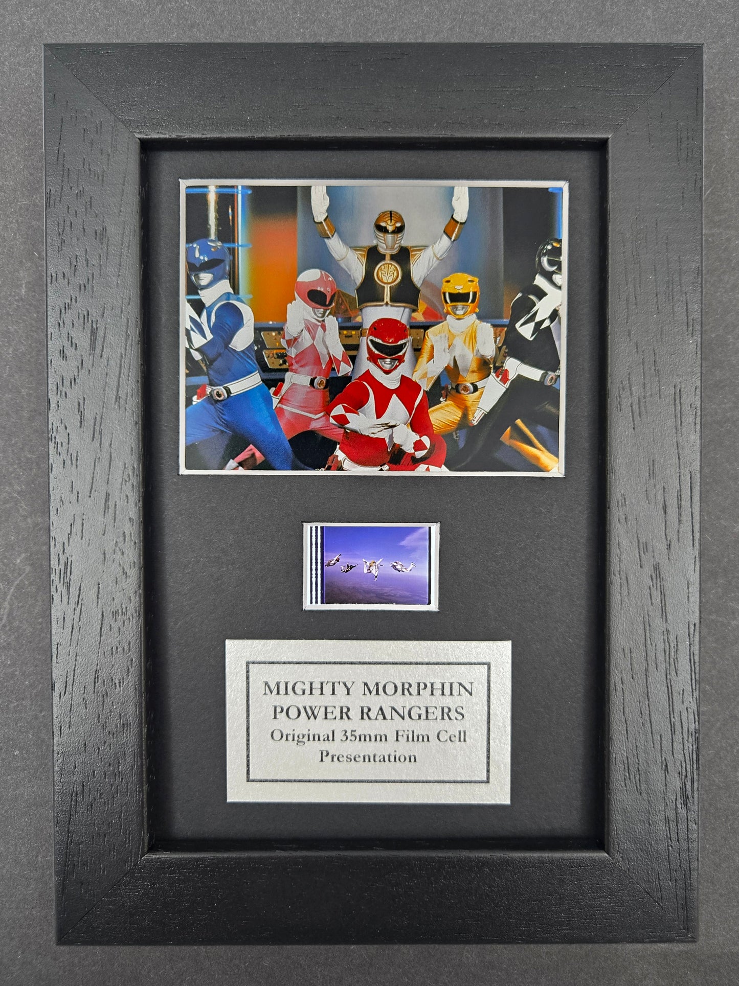 Power Rangers Original Mini 35mm Film Cells set within Quality Wood Frame + COA