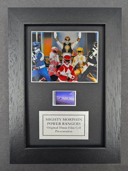 Power Rangers Original Mini 35mm Film Cells set within Quality Wood Frame + COA