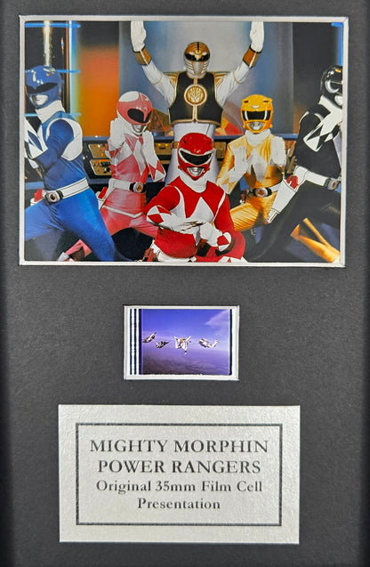 Power Rangers Original Mini 35mm Film Cells set within Quality Wood Frame + COA