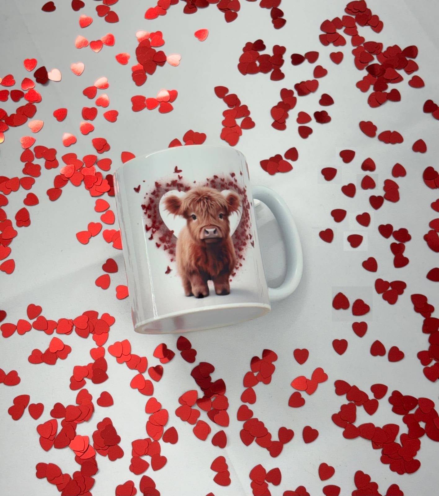 Hand crafted 11oz coffee mug perfect for Valentine's Day v1