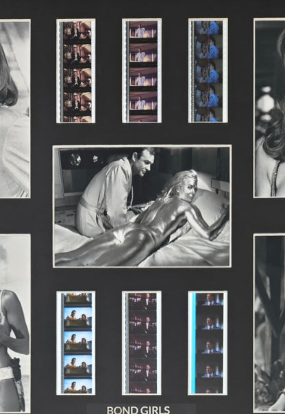 007 BOND GIRLS Original 35mm Film Cells set within Quality Wood Frame + COA