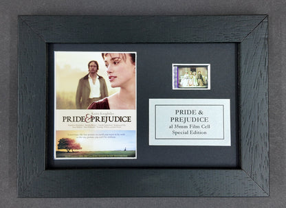 Handmade gift featuring original Mini film cell for PRIDE & PREJUDICE fans + COA