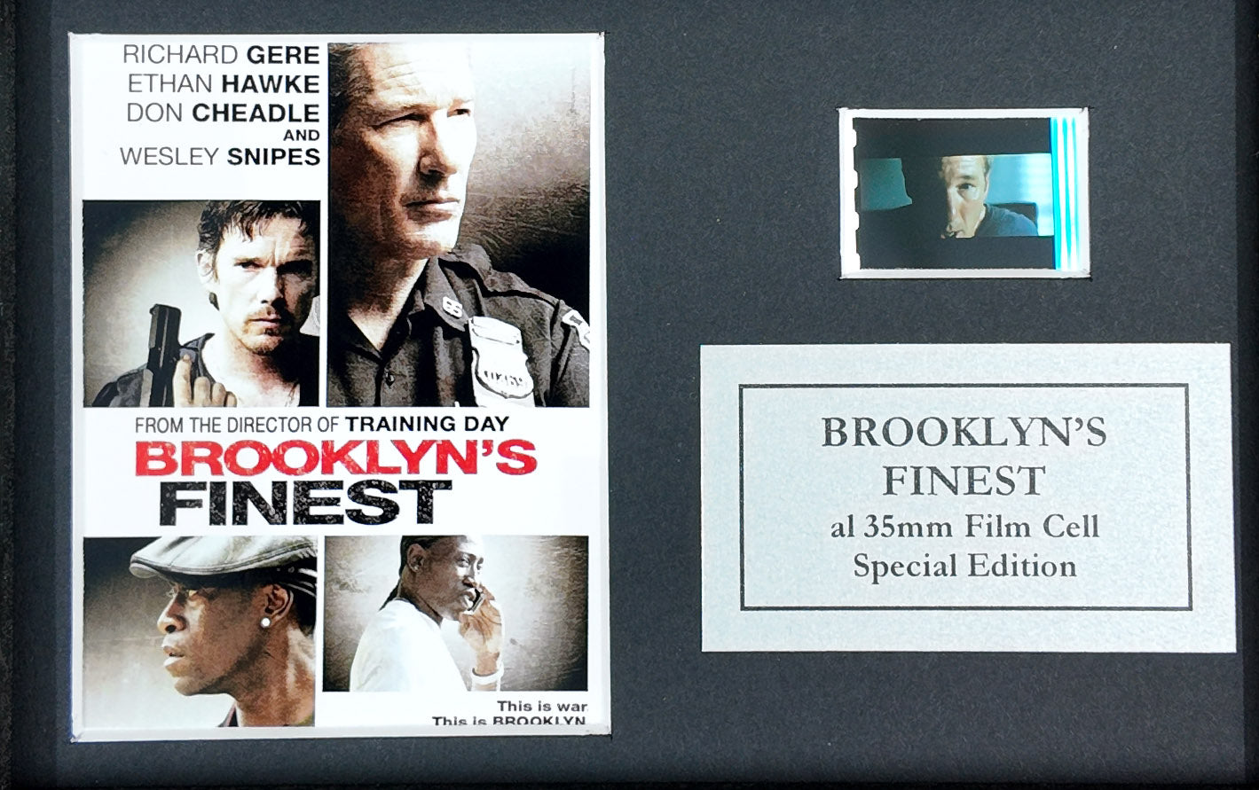 Handmade gift featuring original Mini film cell for BROOKLYN'S FINEST fans + C0A