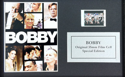 Handmade gift featuring original Mini film cells for BOBBY (Emilio Estevez) fans