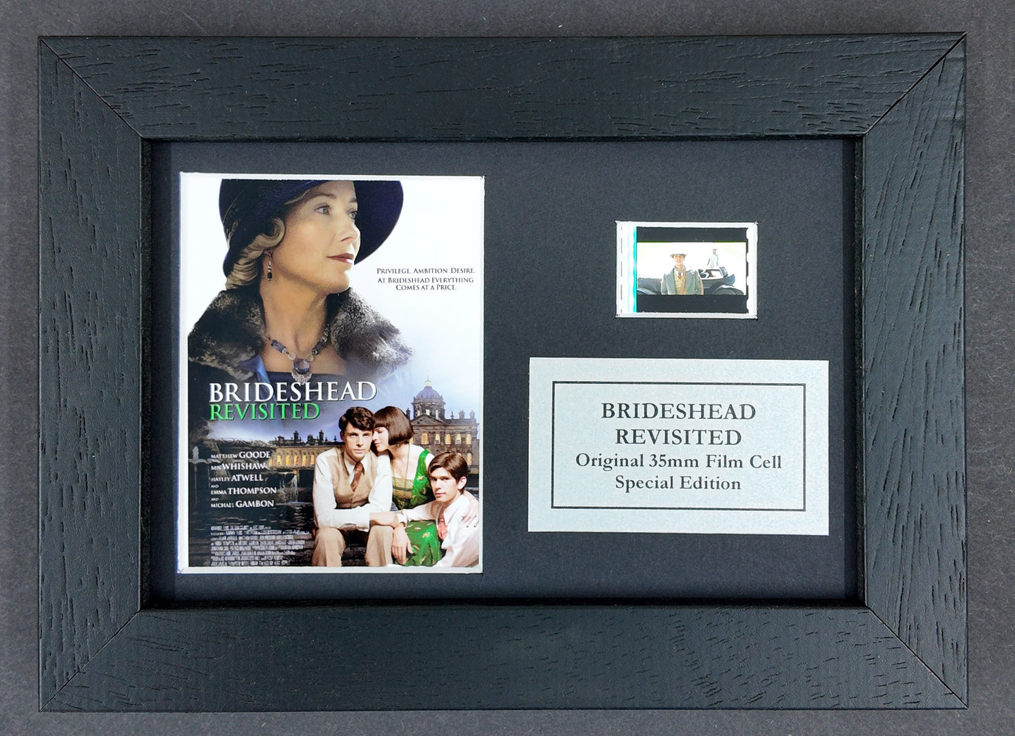 Handmade gift featuring original Mini film cell for BRIDESHEAD REVISITED fans