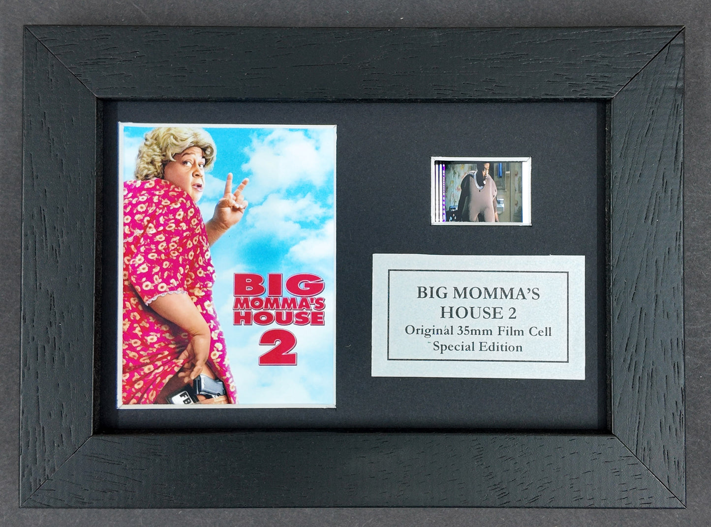 Handmade gift featuring original Mini film cell for BIG MOMMA'S HOUSE 2 fans