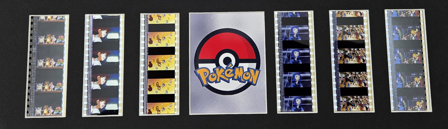 POKEMON Original 35mm Film Cells set within Quality Wood Frame + COA