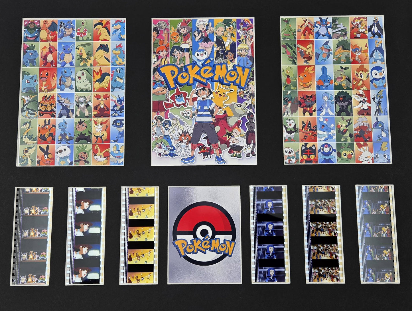 POKEMON Original 35mm Film Cells set within Quality Wood Frame + COA