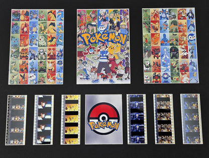 POKEMON Original 35mm Film Cells set within Quality Wood Frame + COA
