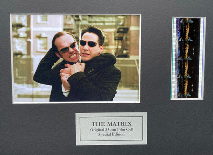THE MATRIX 1999 Original 35mm Film Cells set within a Quality Wood Frame + COA