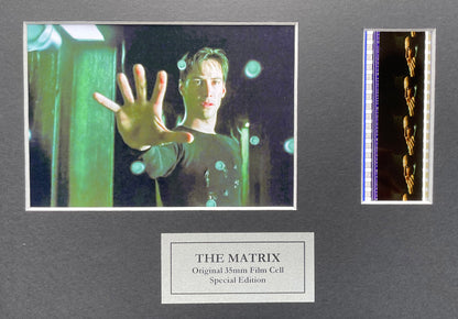 THE MATRIX (1999) Original 35mm Film Cells set within a Quality Wood Frame + COA