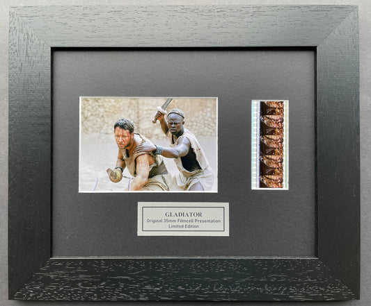 GLADIATOR 2002 Original 35mm Film Cells set within Quality Wood Frame + COA