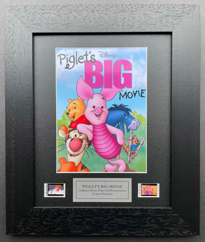 Piglet's Big Movie Original 35mm Film Cells set within Quality Wood Frame + COA