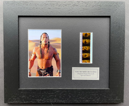 THE MUMMY RETURNS Original 35mm Film Cells set within Quality Wood Frame + COA