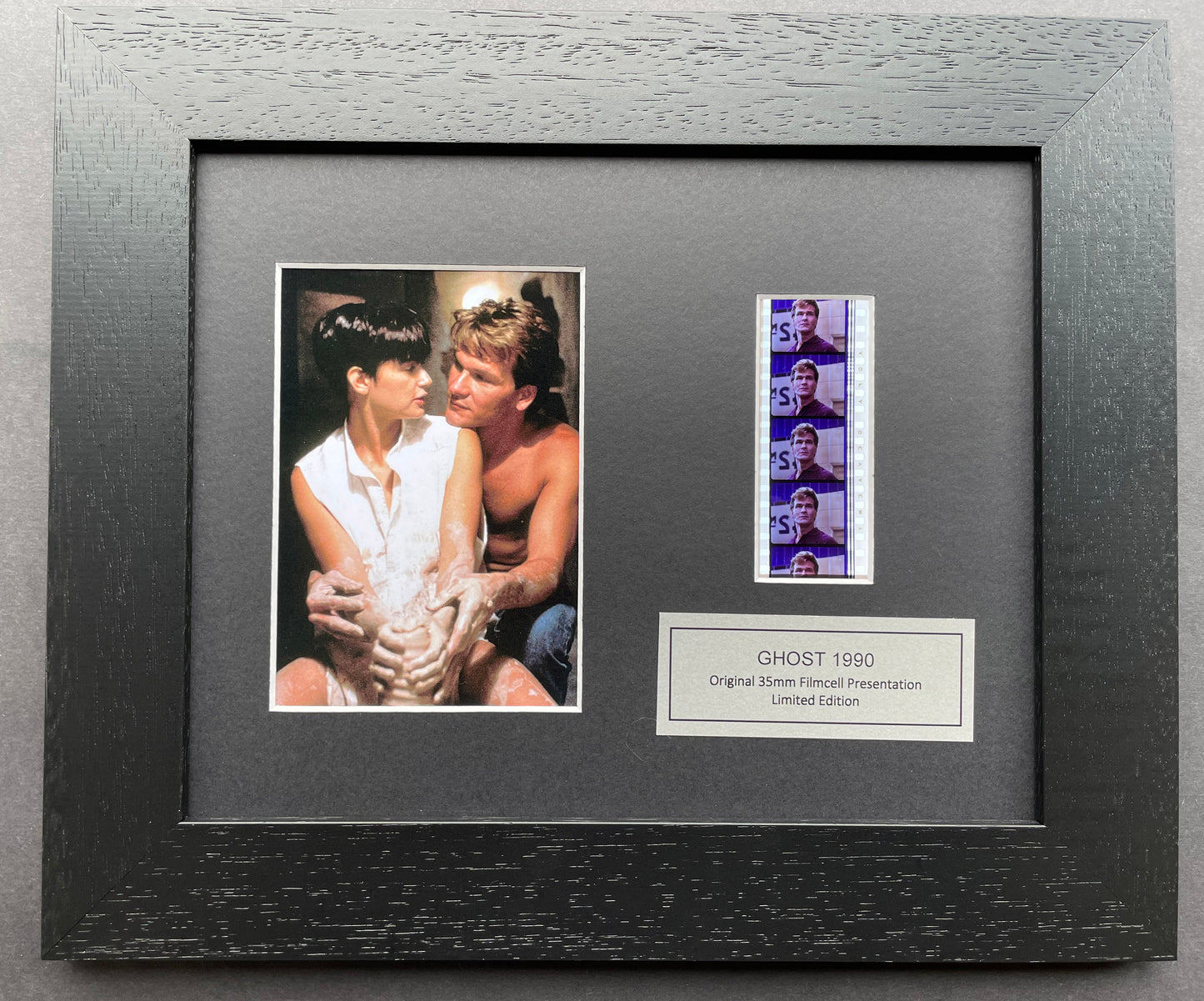 GHOST 1990 Original 35mm Film Cells set within Quality Wood Frame + COA
