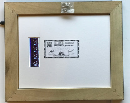 GHOST 1990 Original 35mm Film Cells set in Quality Wood Frame + Signed Repro
