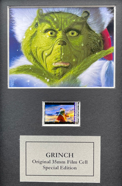 The GRINCH Original Mini 35mm Film Cells set within Quality Wood Frame + COA