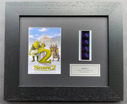 SHREK 2 Original 35mm Film Cells set within Quality Wood Frame + COA v2