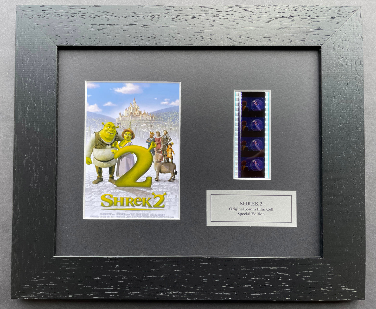 SHREK 2 Original 35mm Film Cells set within Quality Wood Frame + COA v2