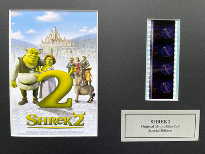 SHREK 2 Original 35mm Film Cells set within Quality Wood Frame + COA v2