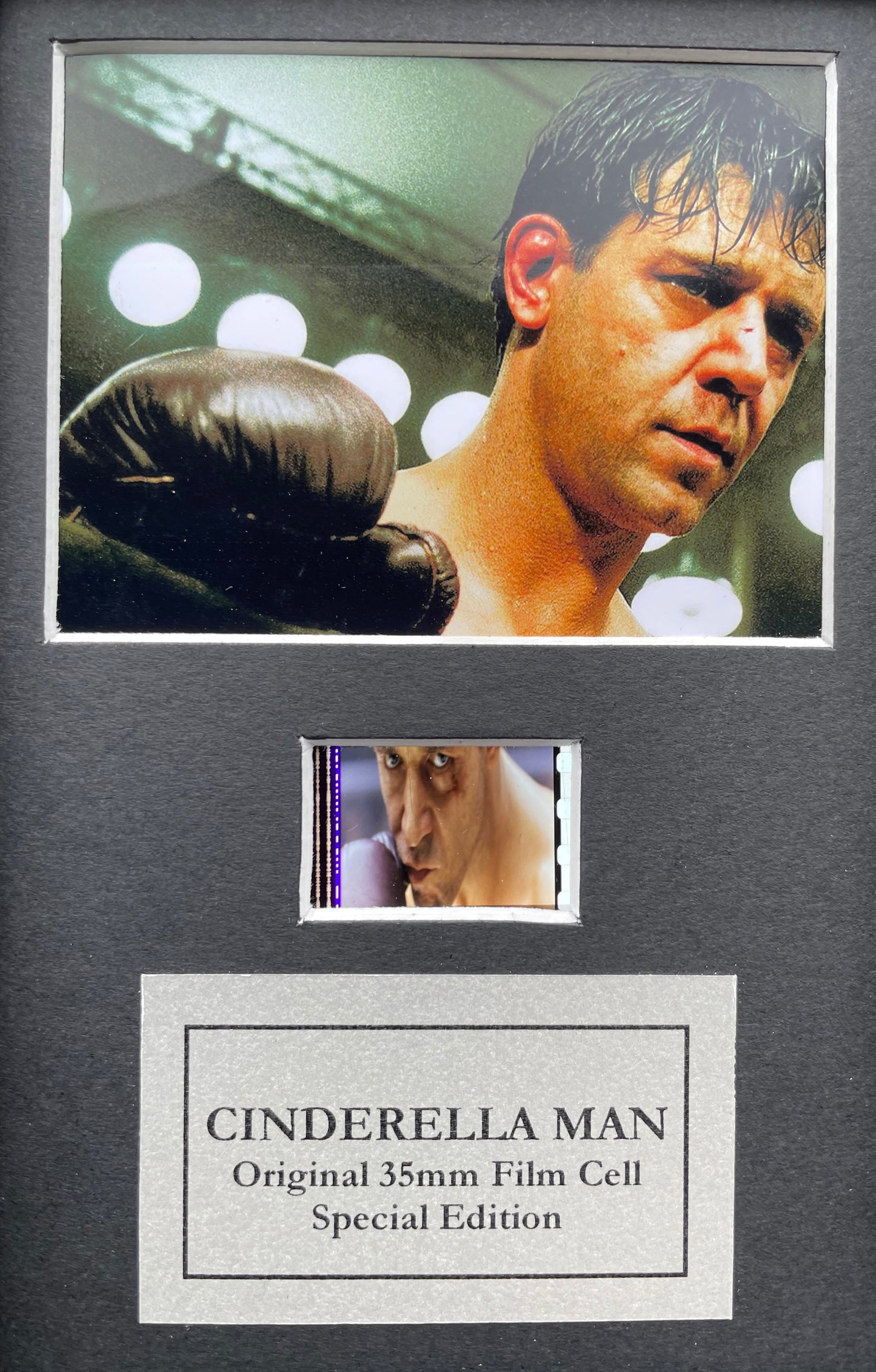 CINDERELLA MAN 2005 Original Mini 35mm Film Cells set within Quality Wood Frame