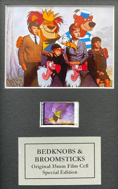 BEDKNOBS & BROOMSTICKS Original Mini 35mm Film Cell set within Quality Wood Frame
