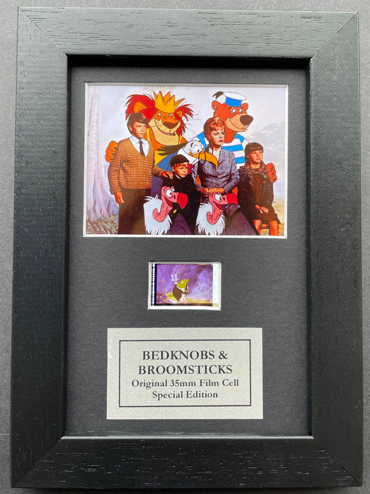 BEDKNOBS & BROOMSTICKS Original Mini 35mm Film Cell set within Quality Wood Frame