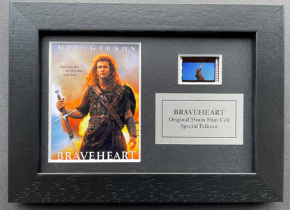 BRAVEHEART of 1995 Original Mini 35mm Film Cell set within Quality Wood Frame + COA