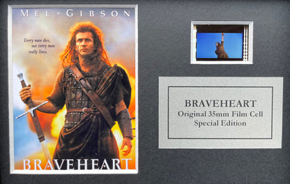 BRAVEHEART of 1995 Original Mini 35mm Film Cell set within Quality Wood Frame + COA