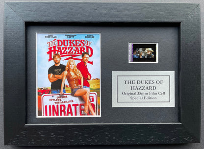 The DUKES of HAZZARD Original Mini 35mm Film Cell set in Quality Wood Frame + COA