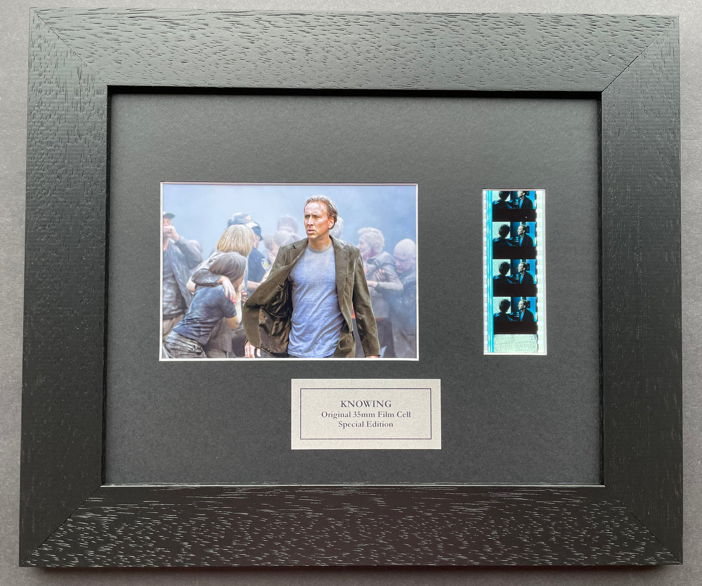 KNOWING (Nicolas Cage) Original 35mm Film Cells set within Quality Wood Frame