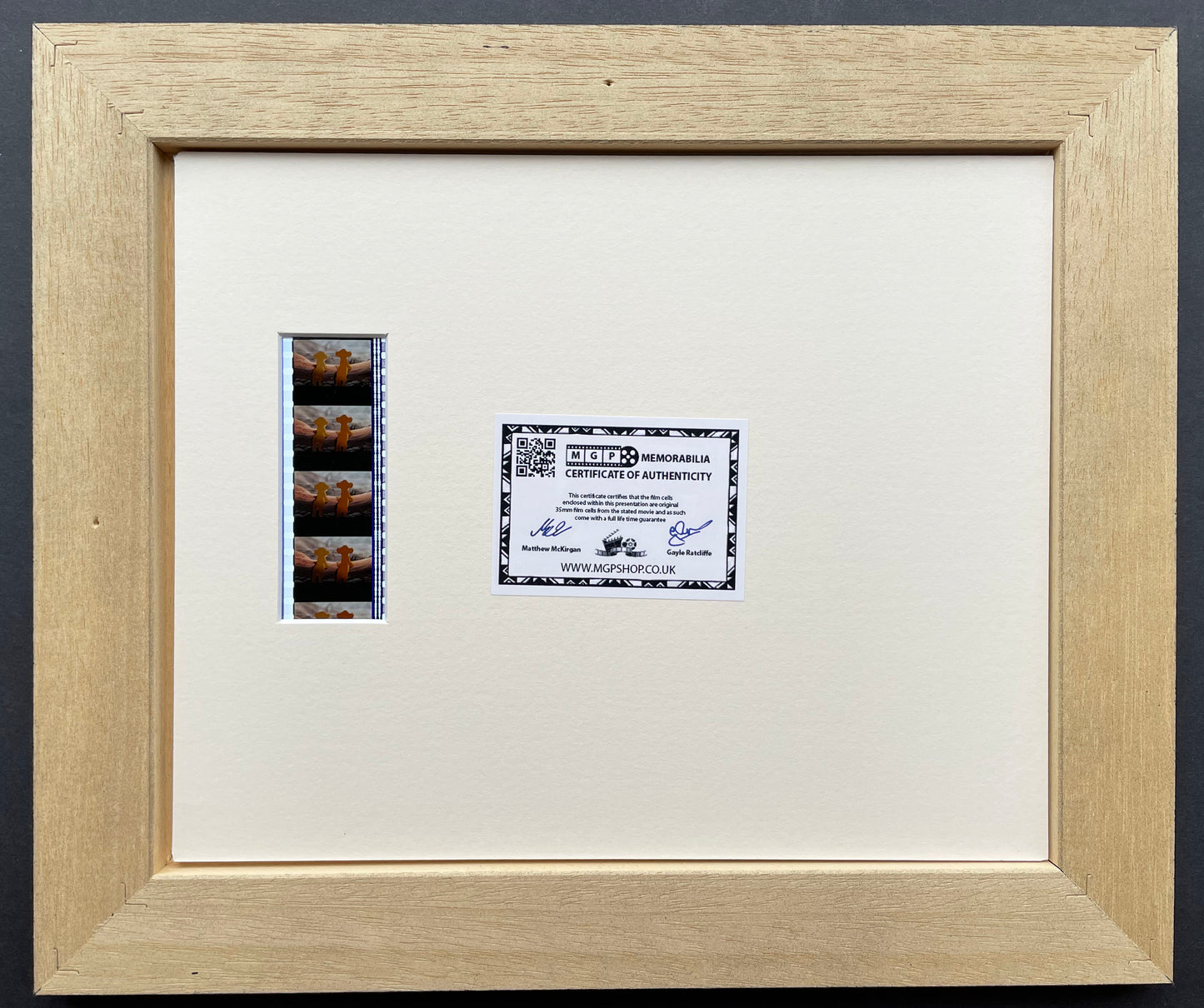 THE 'LION KING' film Original 35mm Film Cells set in Quality Wood Frame + COA v3