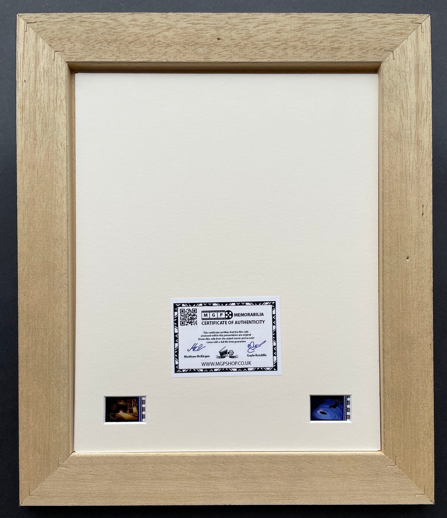 The Little Mermaid Original 35mm Film Cells set within Quality Wood Frame + COA