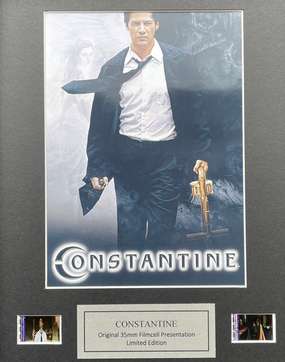 CONSTANTINE of 2007 Original 35mm film cells set in Quality Wood Frame + COA