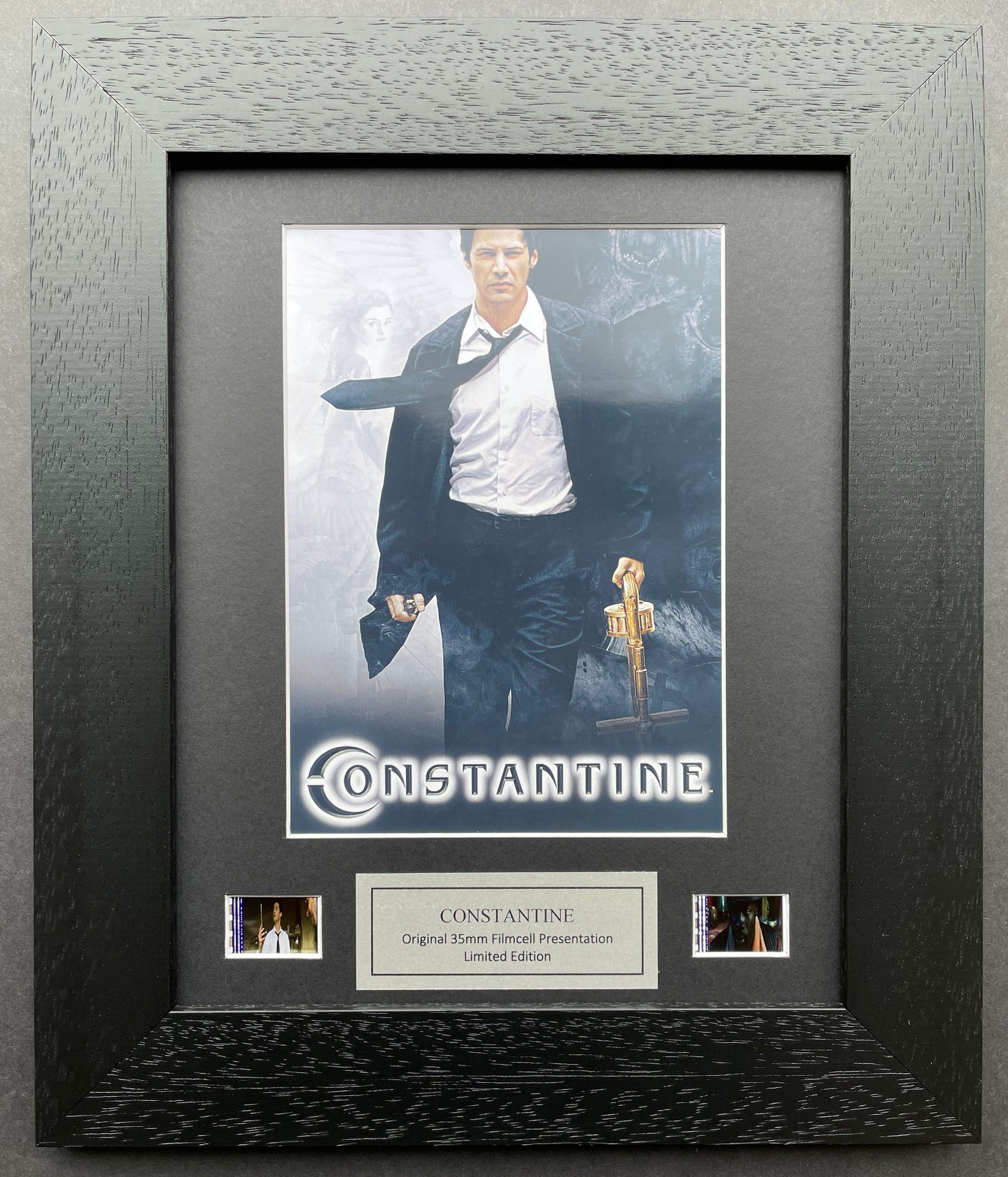 CONSTANTINE of 2007 Original 35mm film cells set in Quality Wood Frame + COA