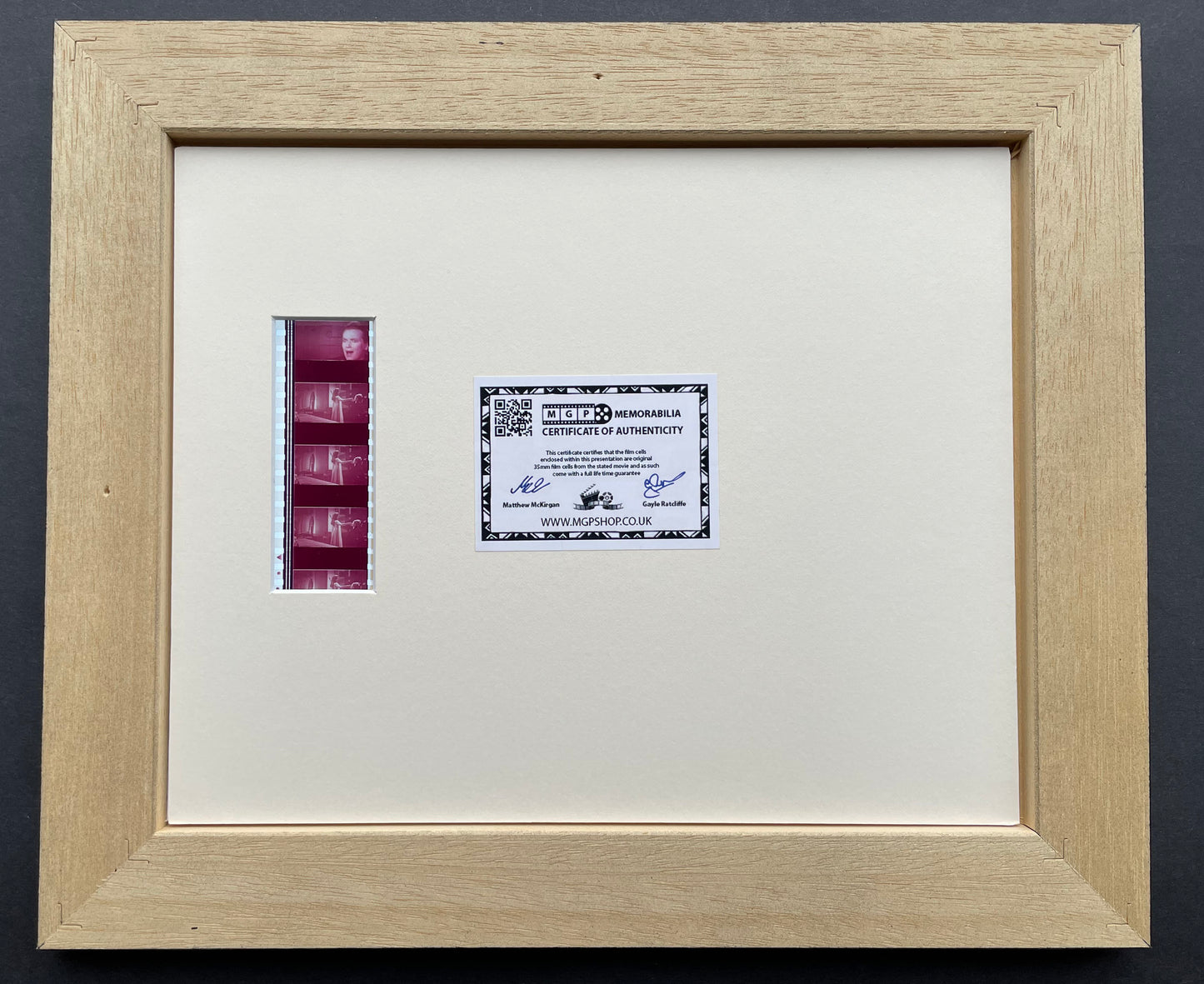 DRACULA Original RARE 35mm Film Cells set within Quality Wood Frame + COA