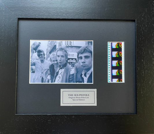 SEX PISTOLS Original 35mm Film Cells set within Quality Wood Frame + COA