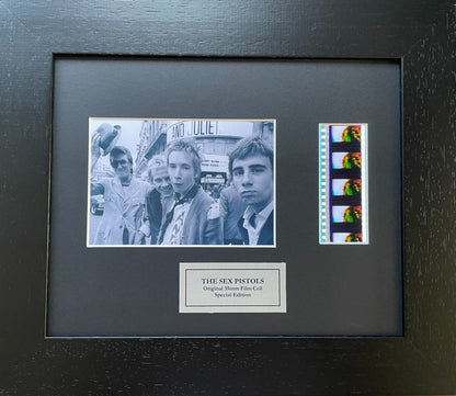 SEX PISTOLS Original 35mm Film Cells set within Quality Wood Frame + COA
