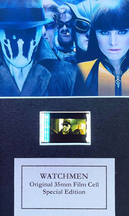WATCHMEN Original Mini 35mm Film Cells set within Quality Wood Frame + COA