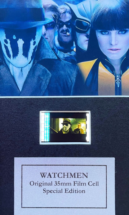 WATCHMEN Original Mini 35mm Film Cells set within Quality Wood Frame + COA